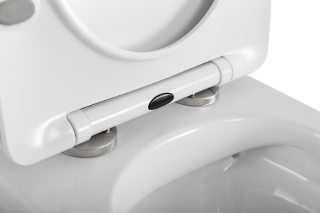 Унитаз подвесной BelBagno UNO BB7306CHR/SC белый с сиденьем микролифт безободковый каскадный смыв