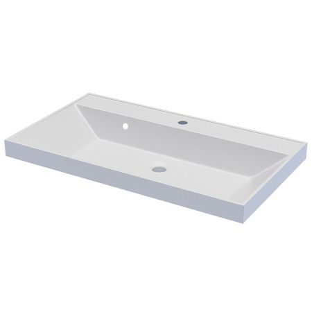 Раковина из искусственного камня Uperwood Classic 291020337 80х50 полувстраиваемая цвет белый