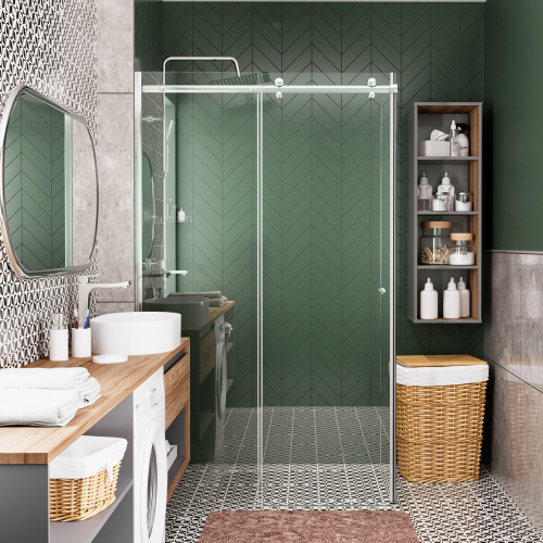 Душевой уголок WasserKRAFT  56R06 120x80 стекло прозрачное 6 мм - фото 2