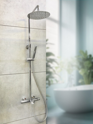 Душевая стойка AltroBagno Costanza AltroBagnoCostanza030412Cr настенная цвет хром - фото 2 Душевая стойка AltroBagno Costanza AltroBagnoCostanza030412Cr настенная цвет хром - фото 2