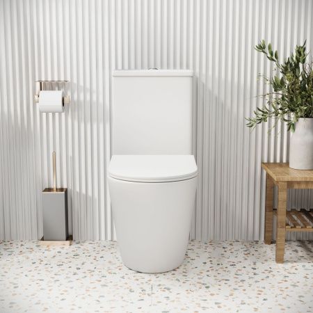 Унитаз напольный с бачком Grossman Color GR-4480MS белый с сиденьем микролифт безободковый каскадный смыв