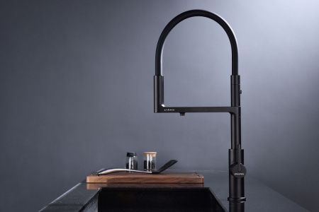 Смеситель для кухни Paulmark TORNADO To213402-AN на мойку черный