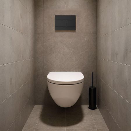 Клавиша смыва механическая Iberica Blanca INOX-R IB.B015.04 цвет черный