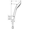Душевой гарнитур Hansgrohe Croma Select 26412400 настенный хром