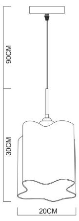 Светильник подвесной Arte Lamp Serenata (Серената) A3458SP-1AB