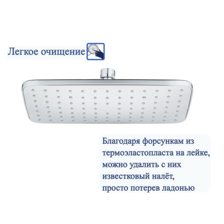 Верхний душ Bond Cube B07-9900 хром глянцевый