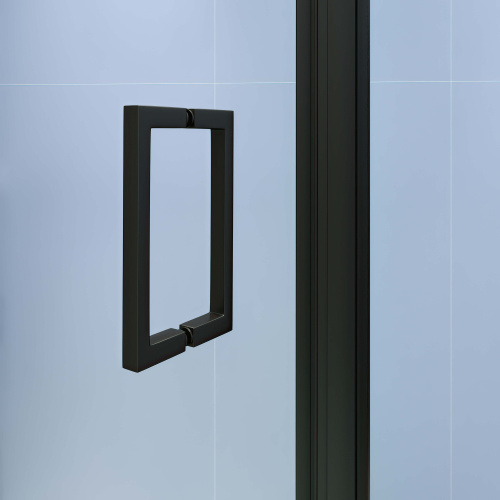 Душевая дверь RGW Stilvoll 70320510-194 100х195 стекло с рисунком профиль черный - фото 2