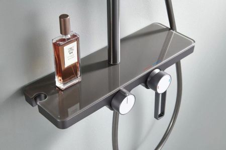 Душевая стойка Royal Bath RB83123Q настенная цвет черный