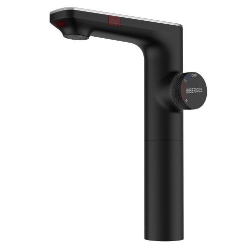Смеситель Berges MORANS 76004 на раковину черный с термостатом