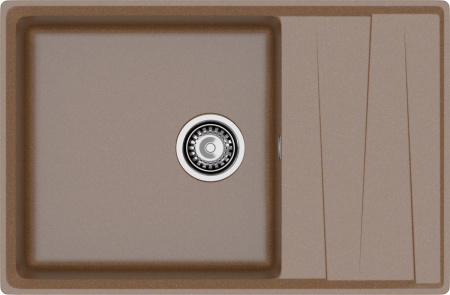 Кухонная мойка Granfest Level LV-760L терракот 76х50 цвет коричневый поверхность матовая