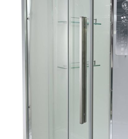 Душевая кабина AvaCan EM EM3010NT 100х100 четверть круга без крыши ориентация универсальная