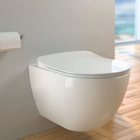 Чаша унитаза подвесная Creavit Free FE320-11CB00E-0000 цвет белый без сиденья душевой смыв