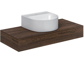 Раковина из санфаянса Scarabeo Skinny 5410 40х40 накладная цвет белый глянцевый