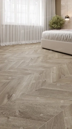 Кварцвиниловая плитка Alpine Floor Chervon Alpine LVT ECO 20-3 Дуб Натуральный Отбеленный Chevron толщина 0.25 см 43 класс 555х127