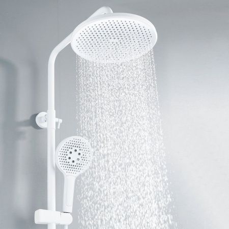 Душевая стойка Rose R3936C настенная цвет белый
