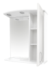 Зеркало-шкаф Misty Зеркала-шкафы Э-Аст04060-01СвП 60х70 подвесной цвет белый