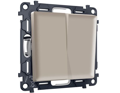 Комплект механизма 2-клавишного перекрестного выключателя 10A-250V Ambrella Volt MA MA363030 - фото 5