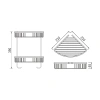 Полка в ванную комнату Rose RW RW12Q