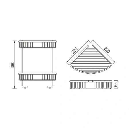 Полка в ванную комнату Rose RW RW12Q