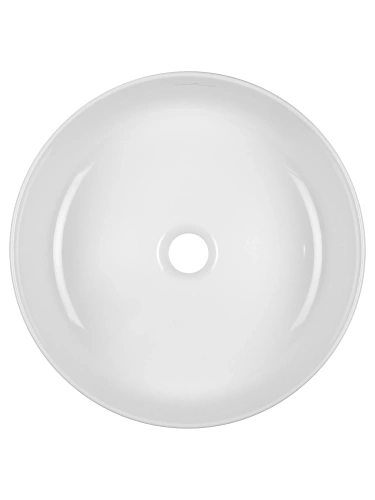 Раковина из сантехнического фарфора Wonzon & Woghand Erie WW-RN4076-GW 40х40 накладная цвет белый без отверстий под смеситель - фото 4