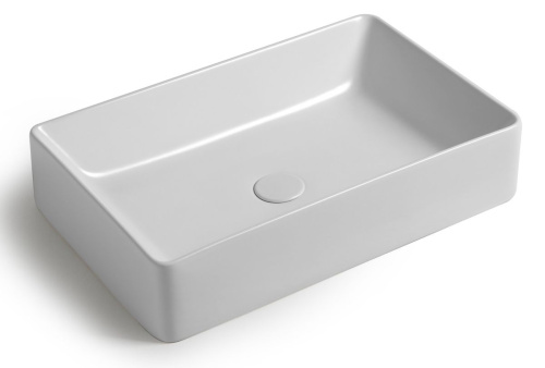 Раковина White Ceramic Slim 60 см W012701 накладная цвет белый глянцевый