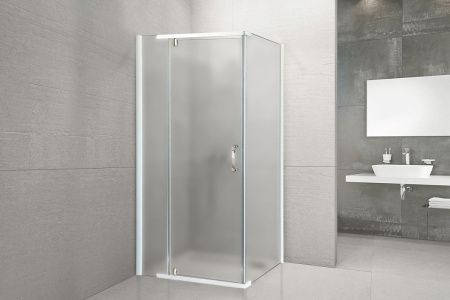 Душевой уголок Royal Bath HPVD RB8090HPVD-C 90х80 стекло матовое профиль белый без поддона