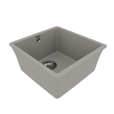 Кухонная мойка LeMark Sinara 400-u 9910063 40х42 цвет серый поверхность матовая