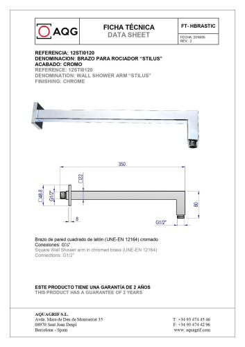 Душевой комплект AQG Bold 19BOLEC31602 настенный - фото 4