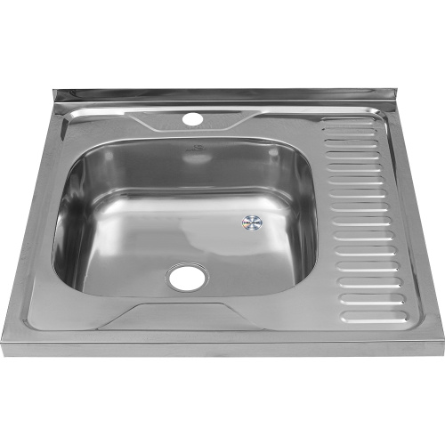 Кухонная мойка Melana 073 t L (*20) 60x60 цвет хром - фото 2
