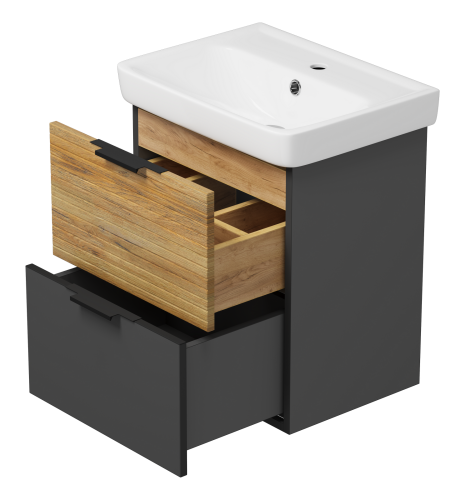 Тумба под раковину Misty Форест Э-Фор-09050-0219-2Я 44х34х55 подвесная - фото 4