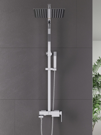 Душевая стойка Agger Great A2893300 настенная цвет хром