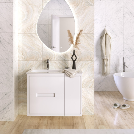 Тумба под раковину Taliente Olejo TA-MBO-90PR(L)-blanco 89х45х68 подвесная