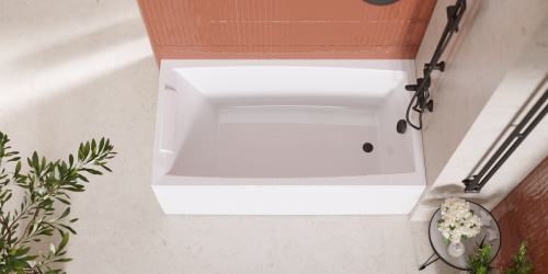 Ванна акриловая 1MarKa AELITA 01ае1890 180х90 пристенная прямоугольная без каркаса - фото 5 Ванна акриловая 1MarKa AELITA 01ае1890 180х90 пристенная прямоугольная без каркаса - фото 5