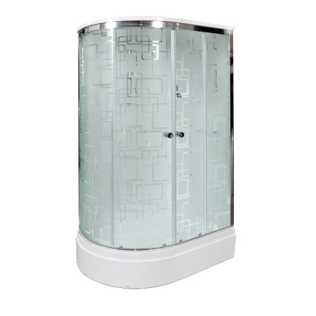 Душевая кабина AvaCan EM3012RGM+EL 120х90 асимметричная с крышей ориентация правая