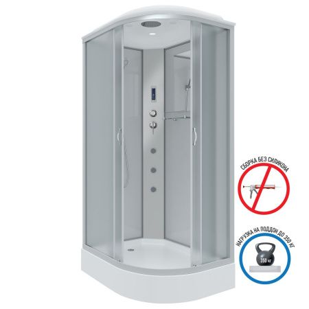 Душевая кабина Niagara Classic 33121423LF 120х80 асимметричная с крышей ориентация левая