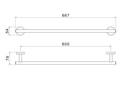 Полотенцедержатель Aquatek Оберон AQ4214BG