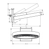 Верхний душ Hansgrohe Rainfinity 26230140 35х35 бронза