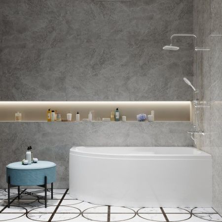 Ванна акриловая Тритон София Щ0000046120 170х95 пристенная асимметричная без каркаса