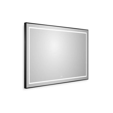 Зеркало с подсветкой и антизапотеванием BelBagno Kraft SPC-KRAFT-1000-800-LED-TCH-WARM-NERO 100х80 подвесное