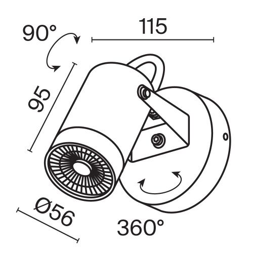 Бра Maytoni Outdoor Scope O025WL-01B - фото 5