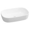 Раковина из сантехнического фарфора Lavinia Boho Bathroom Sink 33311002 50х40 накладная цвет белый без отверстий под смеситель