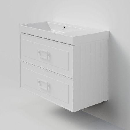 Тумба с раковиной La Fenice Cubo TWIN NFNC-01-CUB-B-90-2-2-90-2L 90х50 подвесная цвет белый