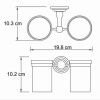 Стакан для зубных щеток WasserKRAFT 7328D