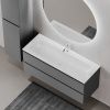 Тумба под раковину Sancos FOLK FL120GS 120х40 подвесная цвет серый