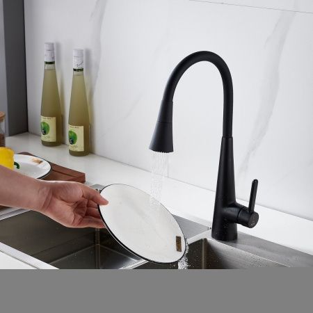 Смеситель для кухни Rose R213H на мойку черный