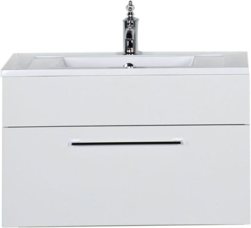 Тумба с раковиной De Aqua Кубика 167076 80х37х48 подвесная цвет белый - фото 2