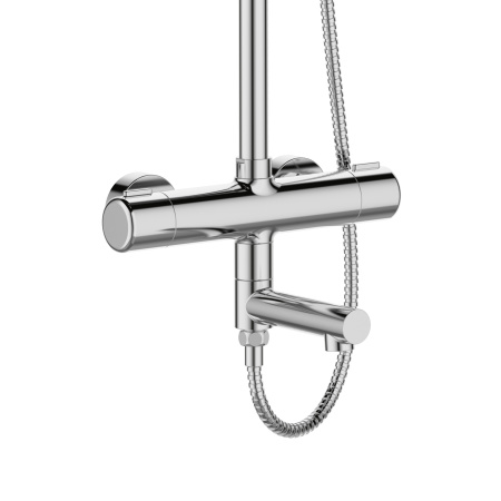 Душевая стойка Orange Thermo T02S4-911cr настенная цвет хром с термостатом