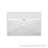 Раковина из сантехнического фарфора Iddis Bild BILWS60i27 60х40 полувстраиваемая цвет белый 1 отверстие под смеситель