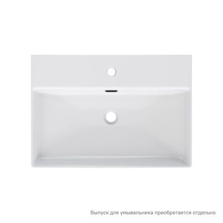Раковина из сантехнического фарфора Iddis Bild BILWS60i27 60х40 полувстраиваемая цвет белый 1 отверстие под смеситель
