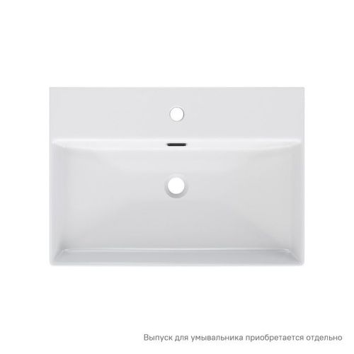 Раковина из сантехнического фарфора IDDIS Bild BILWS60i27 42х60 полувстраиваемая цвет белый 1 отверстие под смеситель - фото 2